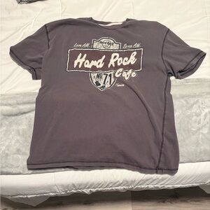 Hard Rock Cafe Men's Short Sleeve Tee in Washed Black